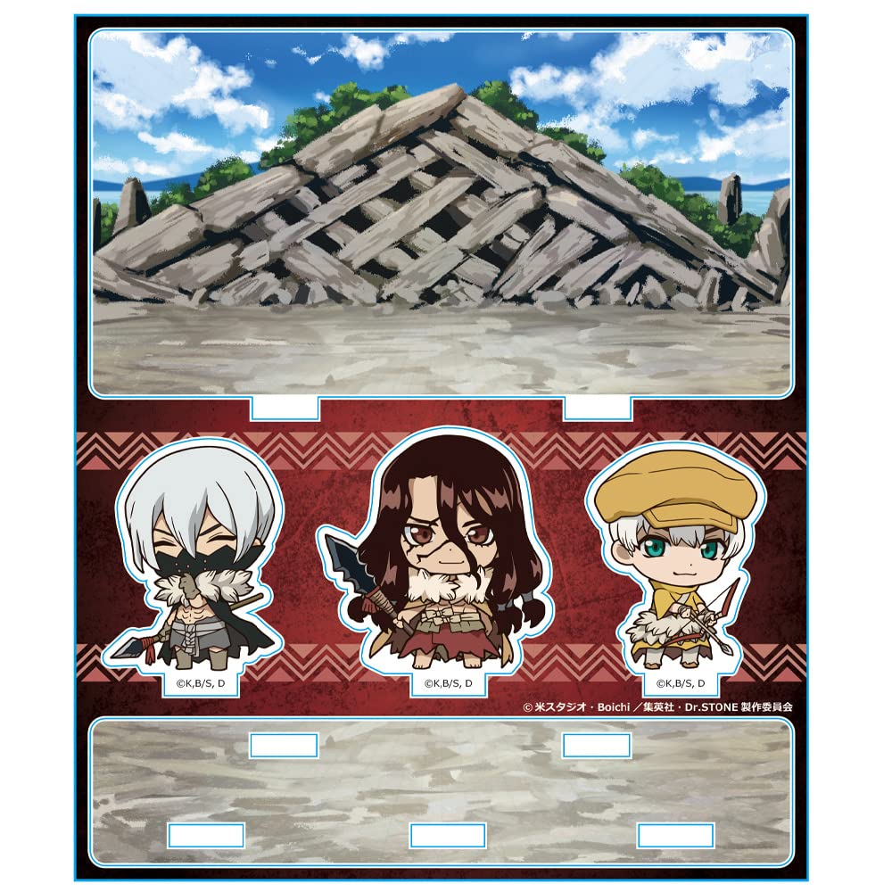 azumaker Dr. STONE Acrylic Diorama B with Tsukasa and Hisuki Figures