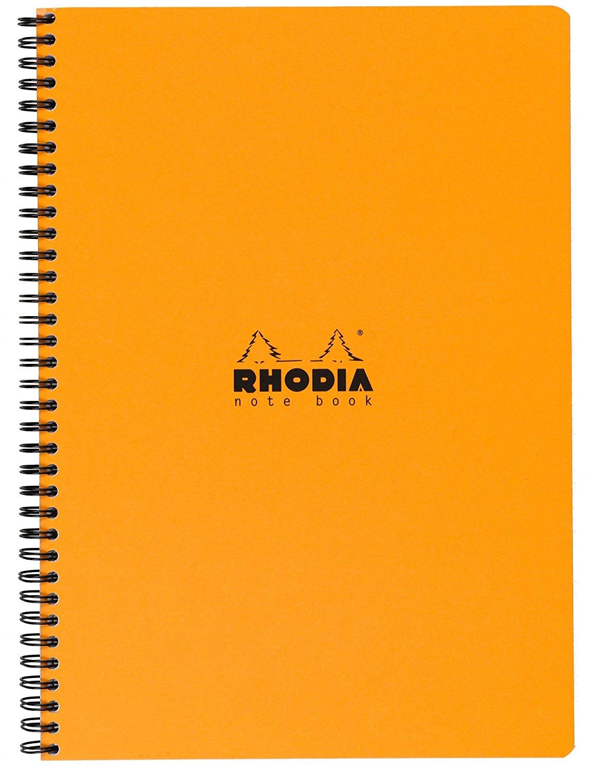RHODIA Classic Double Ring Notebook Orange Cover A4 Size