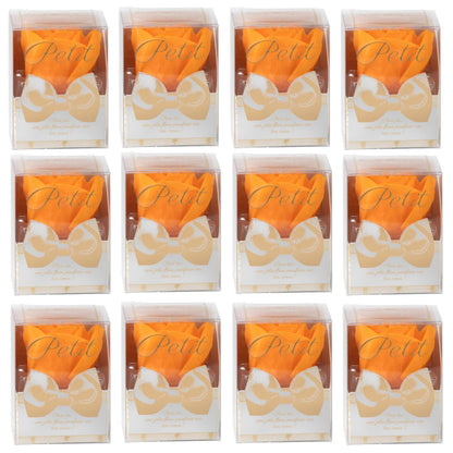 Q-FLA Bath Soak Soap Flower Set 12 Pieces Orange