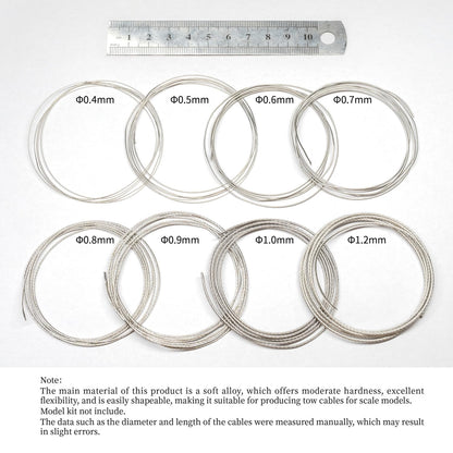 Liang Model Non-Scale Soft Tow Cable 0.4mm x 1m for Miniatures