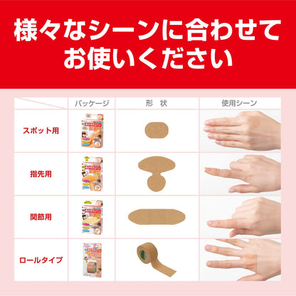 NICHIBAN Spot Bandages for Cracked Skin 30 Count