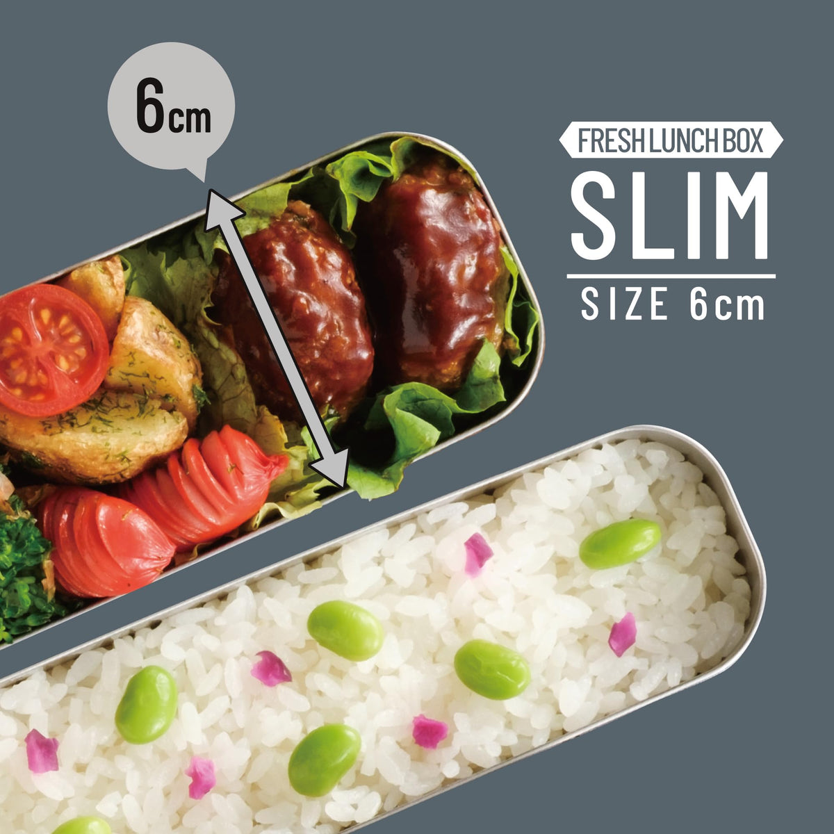 THERMOS Slim Fresh Lunch Box 815ml for On-the-Go Meals