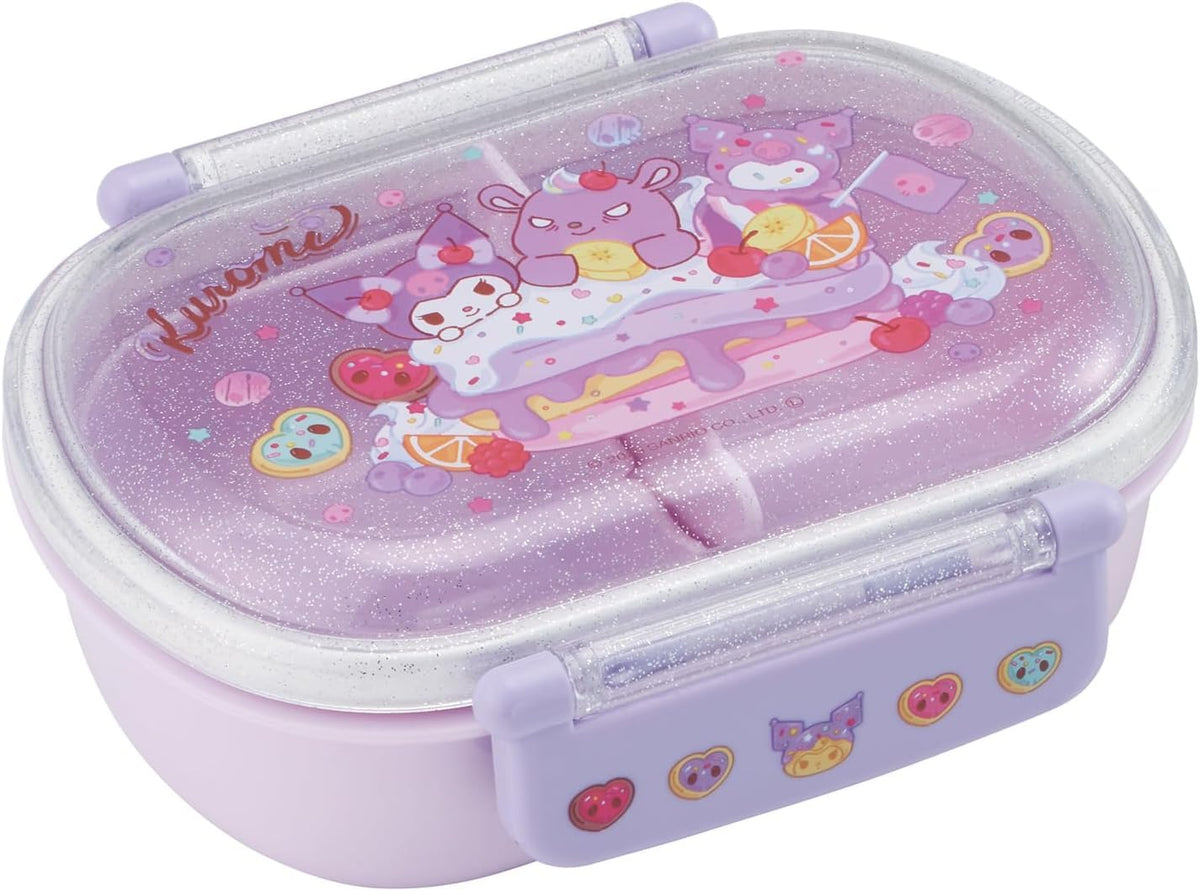 Skater Kids Lunch Box 360ml with Sanrio Kuromi Design