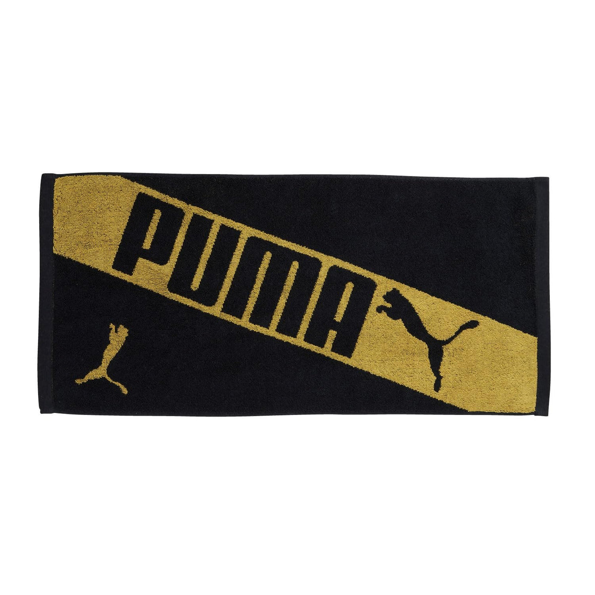 NASTO PUMA-505 Face Towel 100% Cotton Sports Gym Use Black 34x75cm