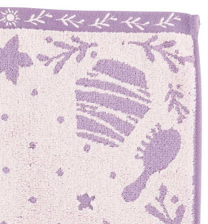 Marushin Disney Rapunzel Face Towel 34x80cm Purple Dress Embroidery