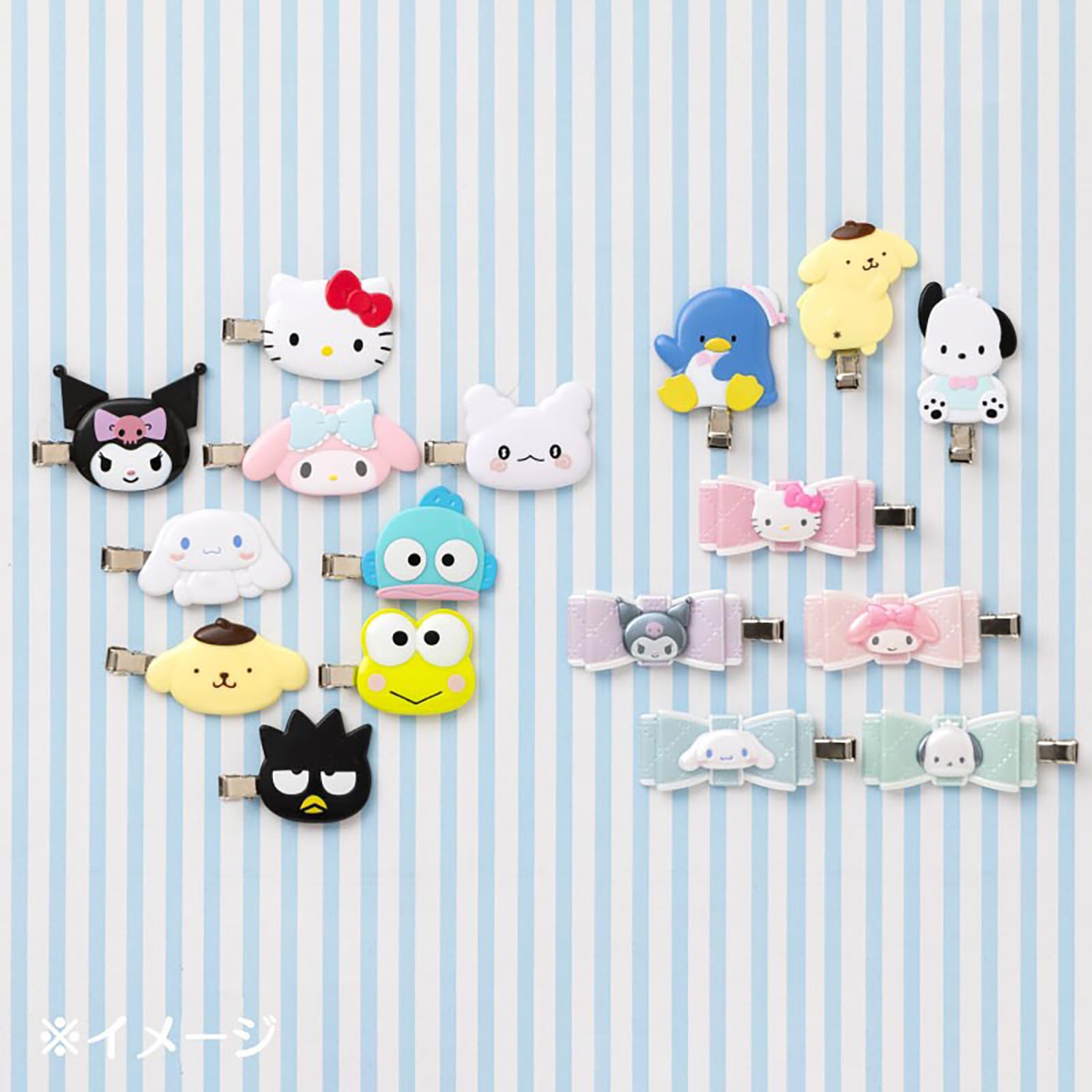 SANRIO Bunny Hair Clips Set for Makeup and Desk Work
