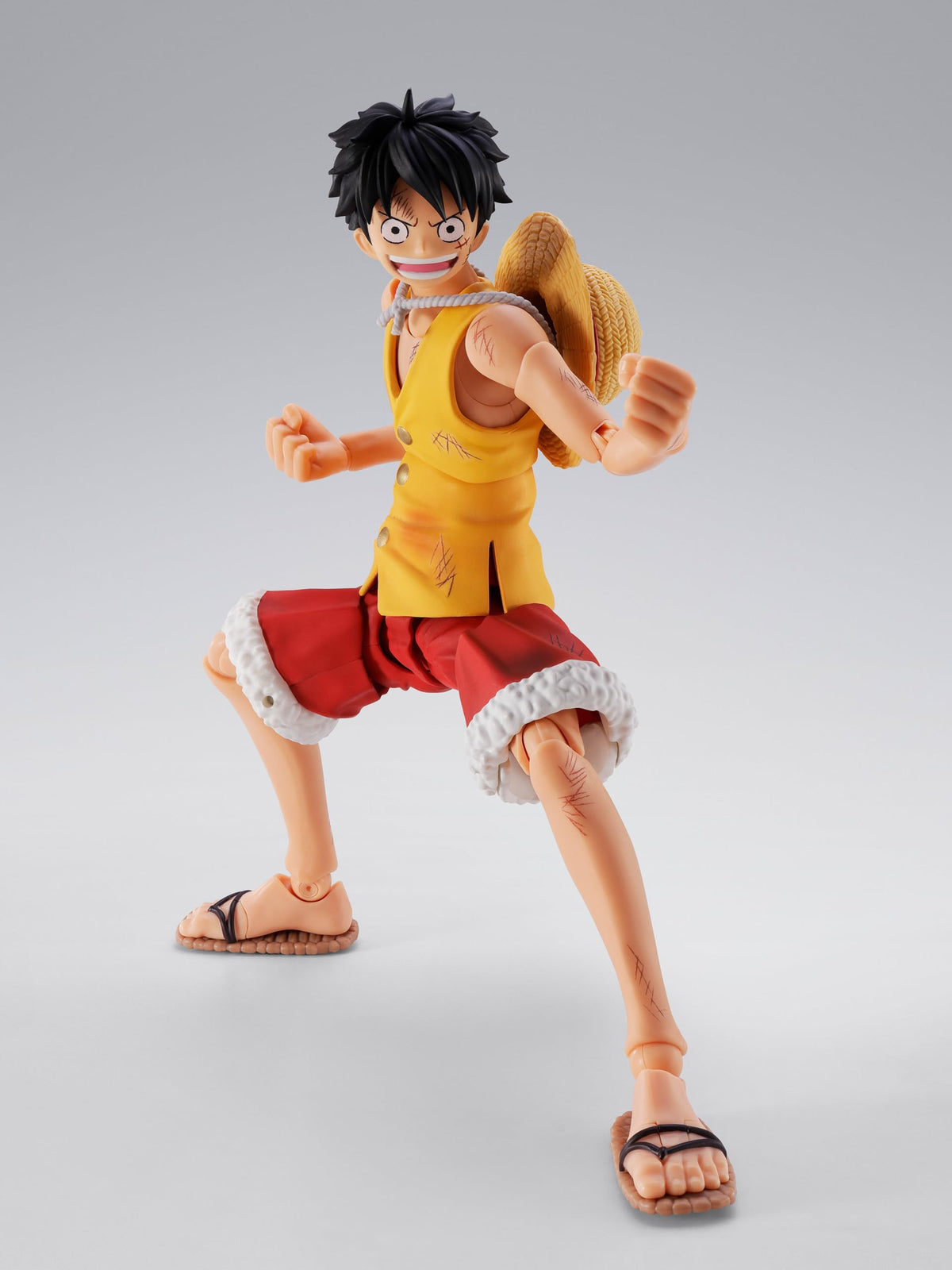 TAMASHII NATIONS S.H. Figurearts One Piece Monkey D. Luffy Marineford Figure 145mm