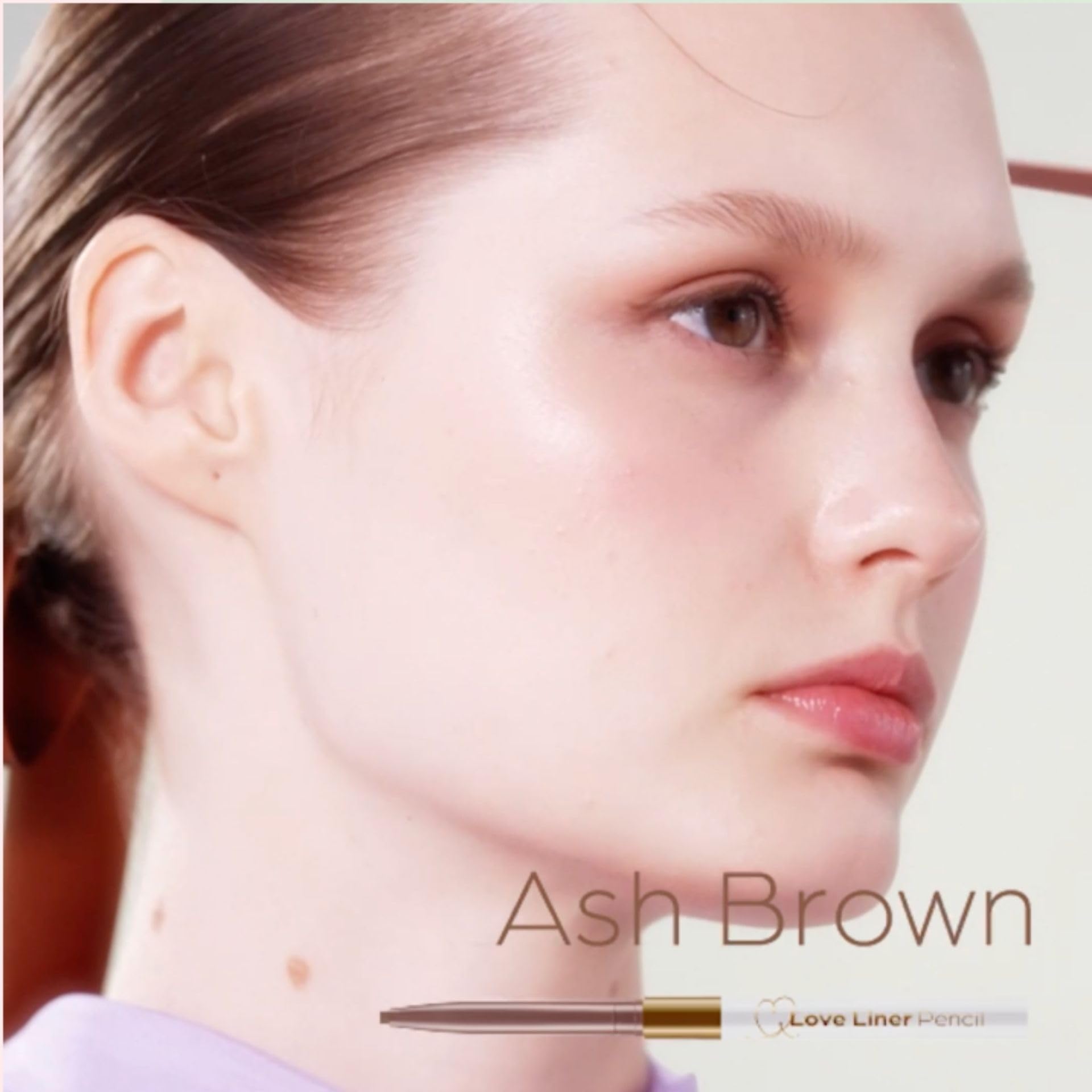 LoveLiner Cream Fit Pencil R Ash Brown for Precise Eyeliner Application