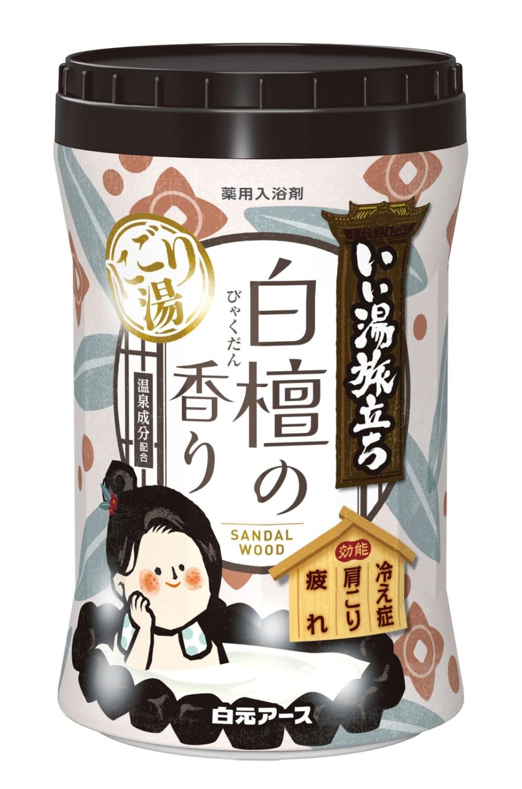Iiyu Tabidachi Bath Powder with Sandalwood Scent 600g