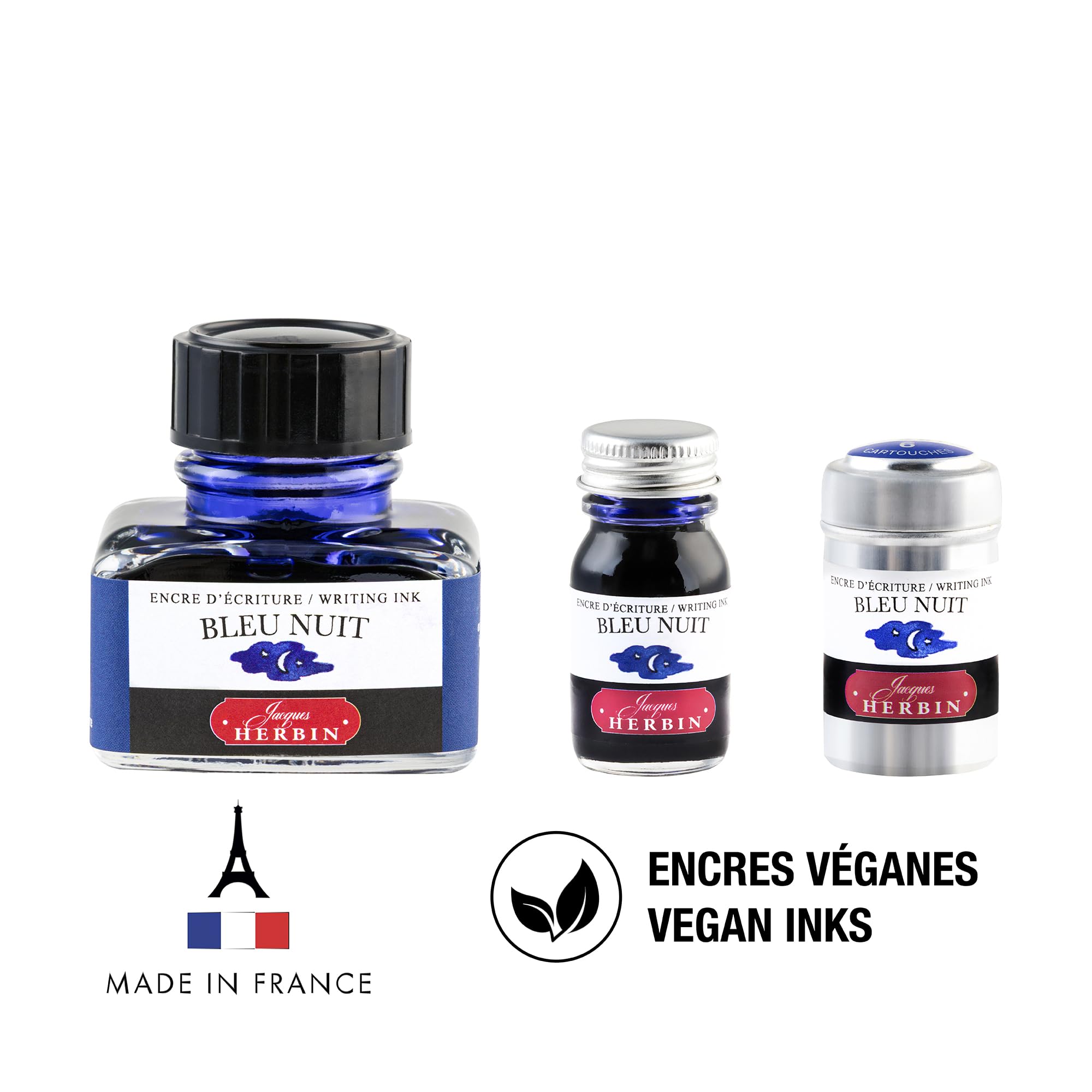 Jacques Herbin Traditional Ink 30ml Night Blue for Fountain Pens
