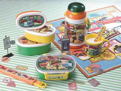 Skater Die-Cut Lunch Box 310ml Featuring TOMICA Fire Truck Design