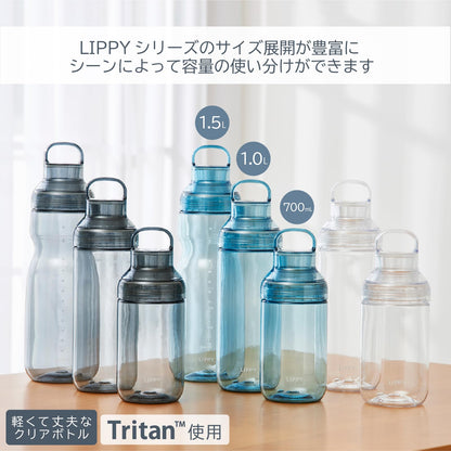 OSK LIPPY Water Bottle 1500mL Lightweight Blue Made in Japan