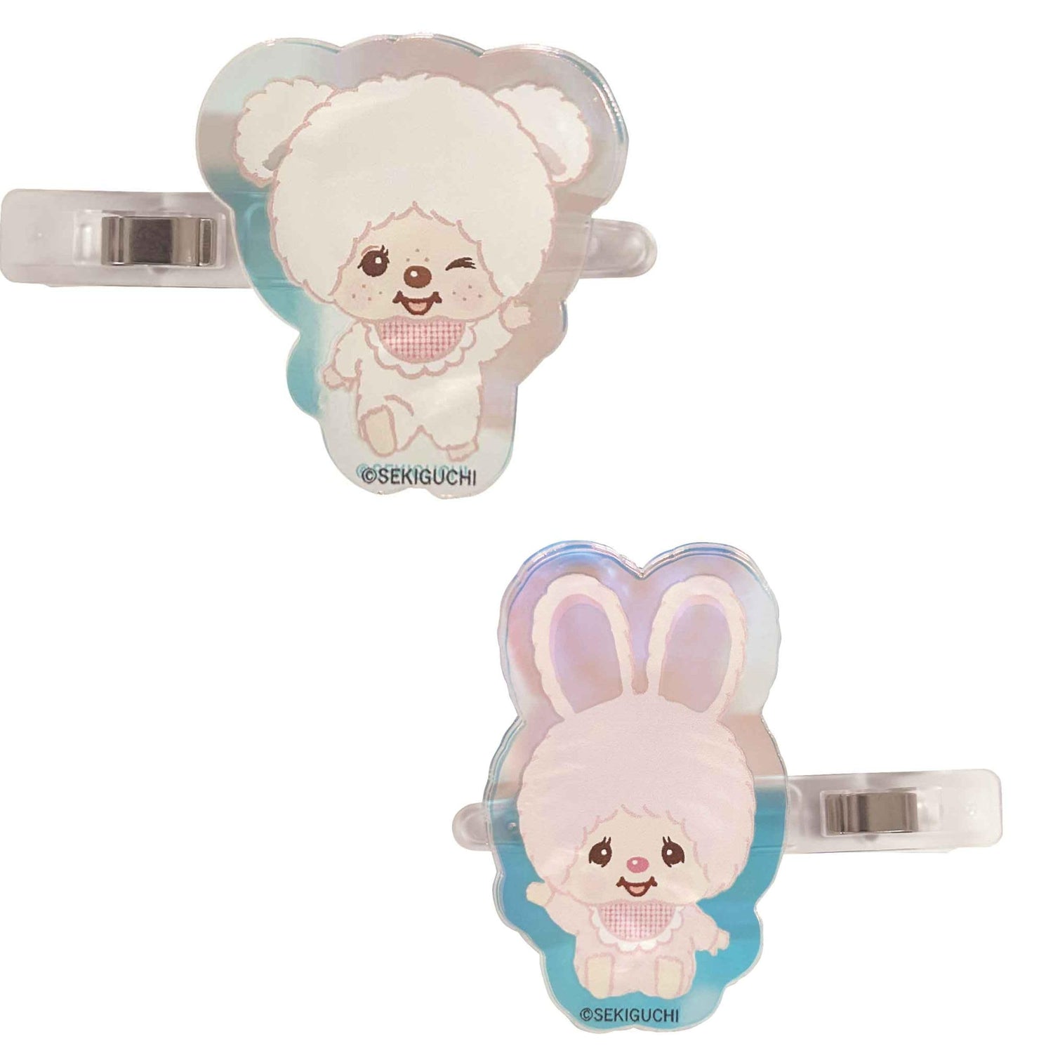 Ai Planning Monchhichi Acrylic Hair Clip 40mm Cute Design