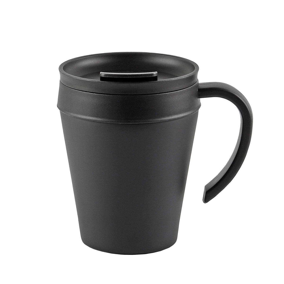 Paarukinzoku Stainless Steel Mug with Lid 330ml Black