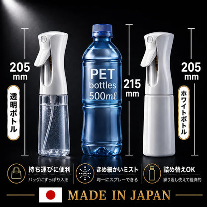 SAMURAI Z1 Spray Bottle 200ml Continuous Mist Made in Japan