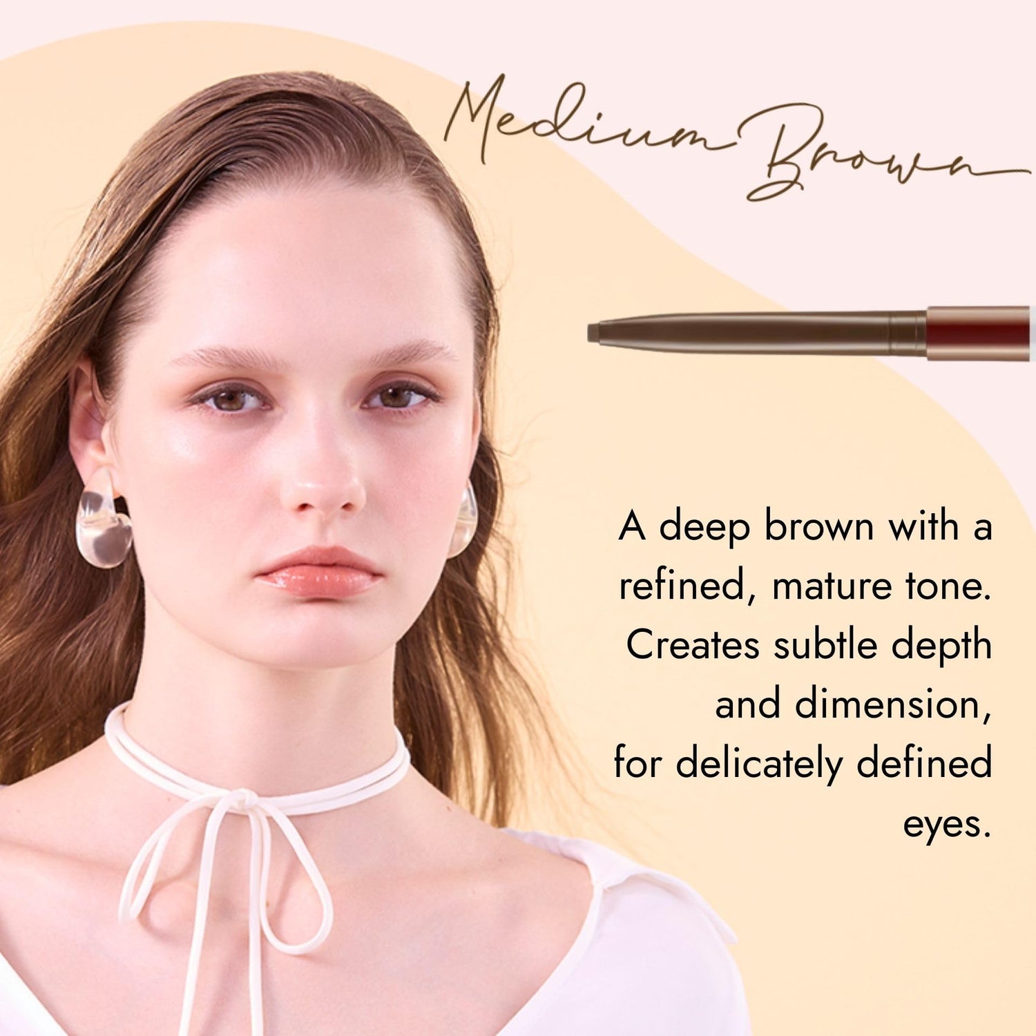 LoveLiner Cream Fit Pencil R Medium Brown for Effortless Eyeliner Application