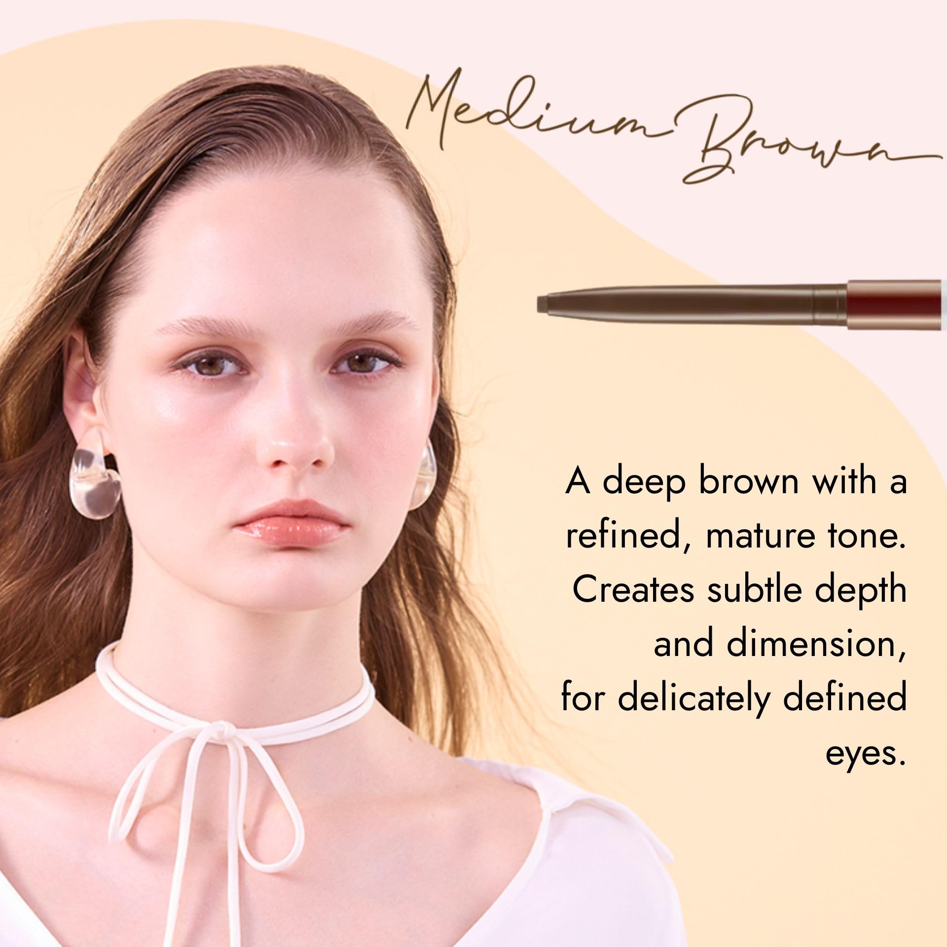 LoveLiner Cream Fit Pencil R Medium Brown for Effortless Eyeliner Application