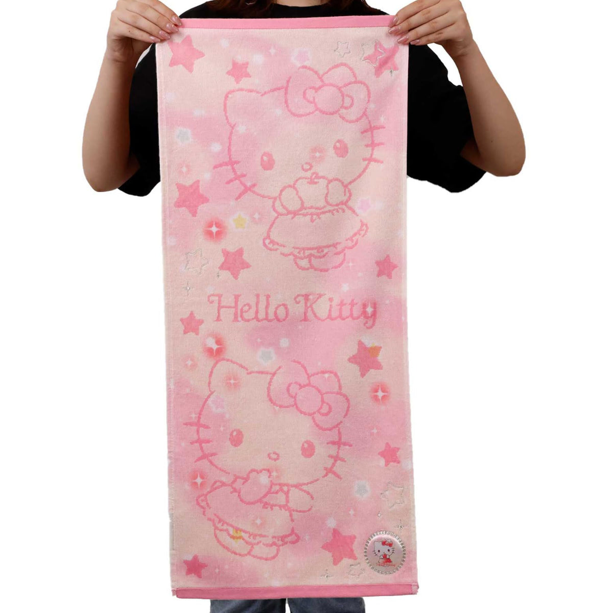 Marushin Face Towel Hello Kitty Cotton 100% Antibacterial Gift