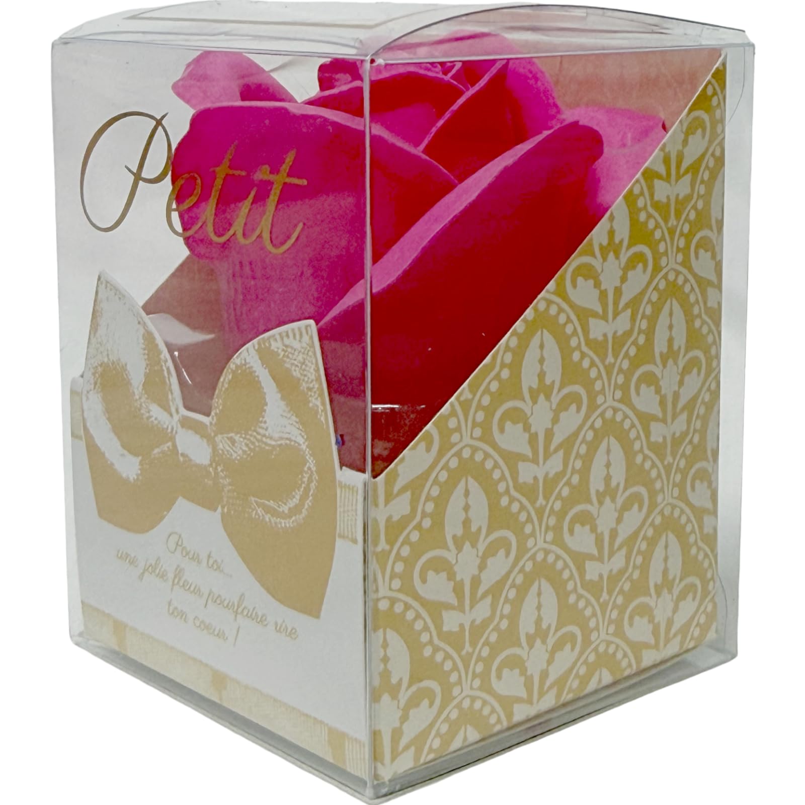 Q-FLA Bath Salt Soap Flower Set 3 Pieces Pink Gift