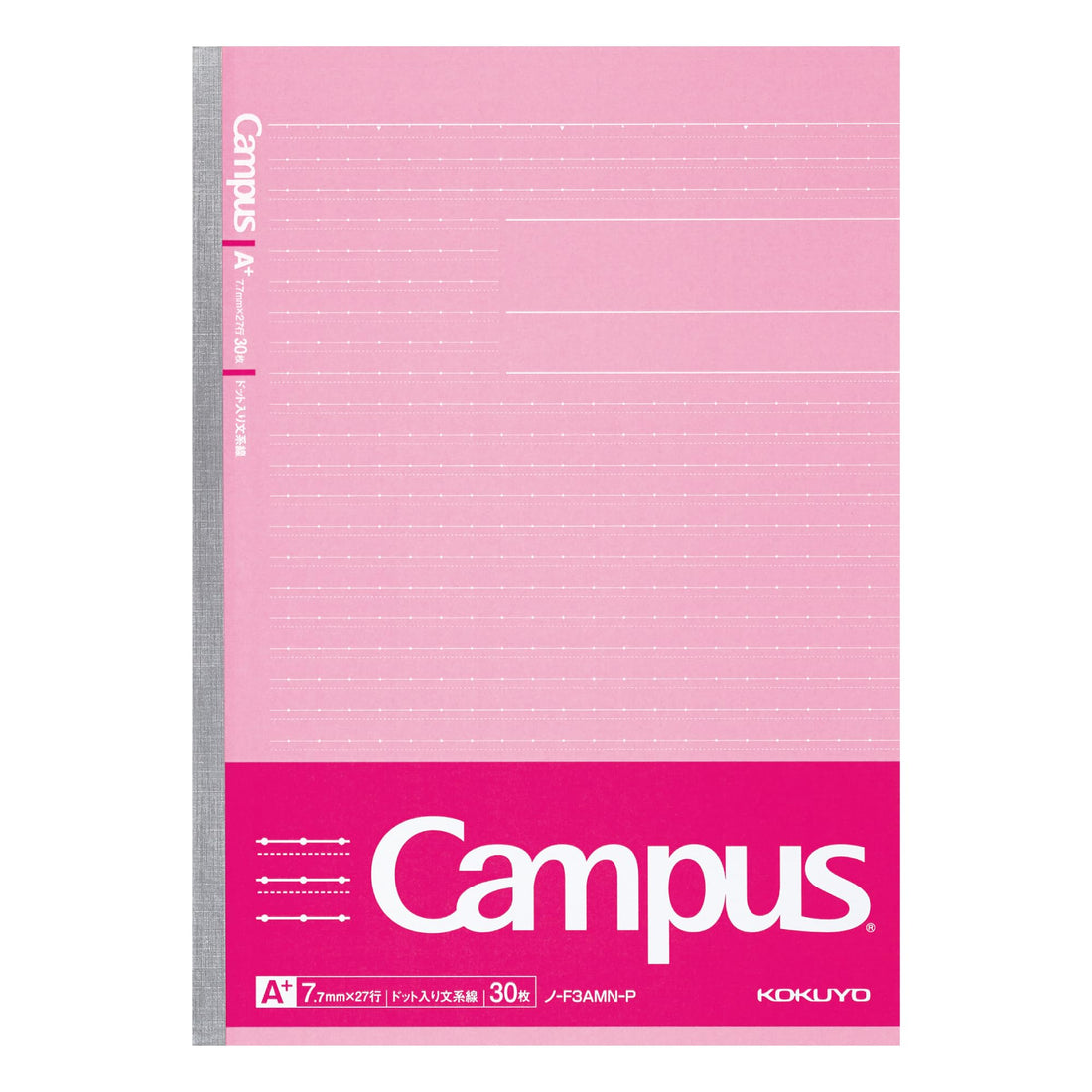 KOKUYO Campus Notebook B5 with 7.7mm Lines 30 Sheets Pink