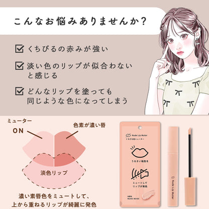 NARIS UP Nude Lip Mute Lip Primer Fragrance-Free for Smooth Finish