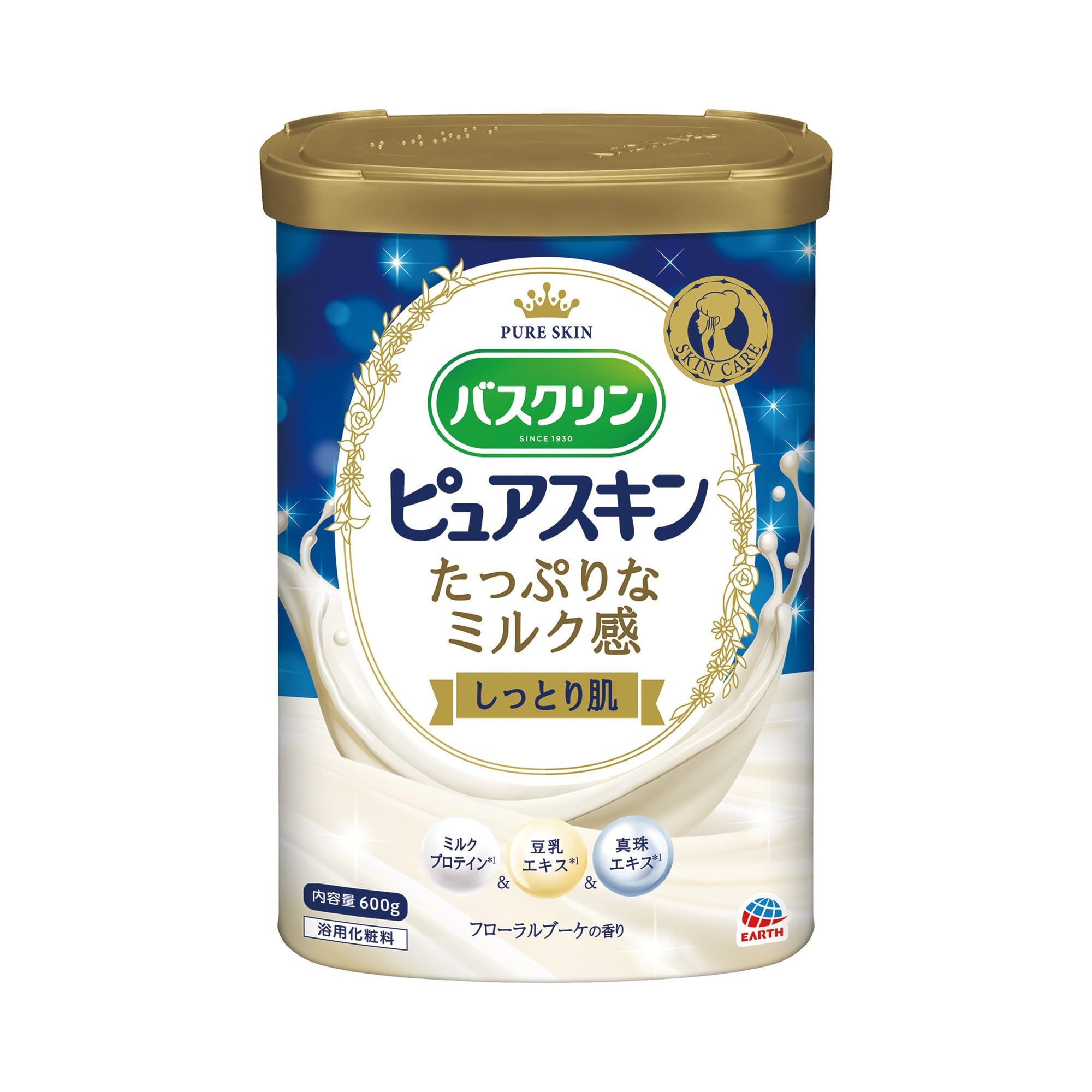 Baskin Pure Skin Bath Additive Moisturizing 600g Japanese Skincare