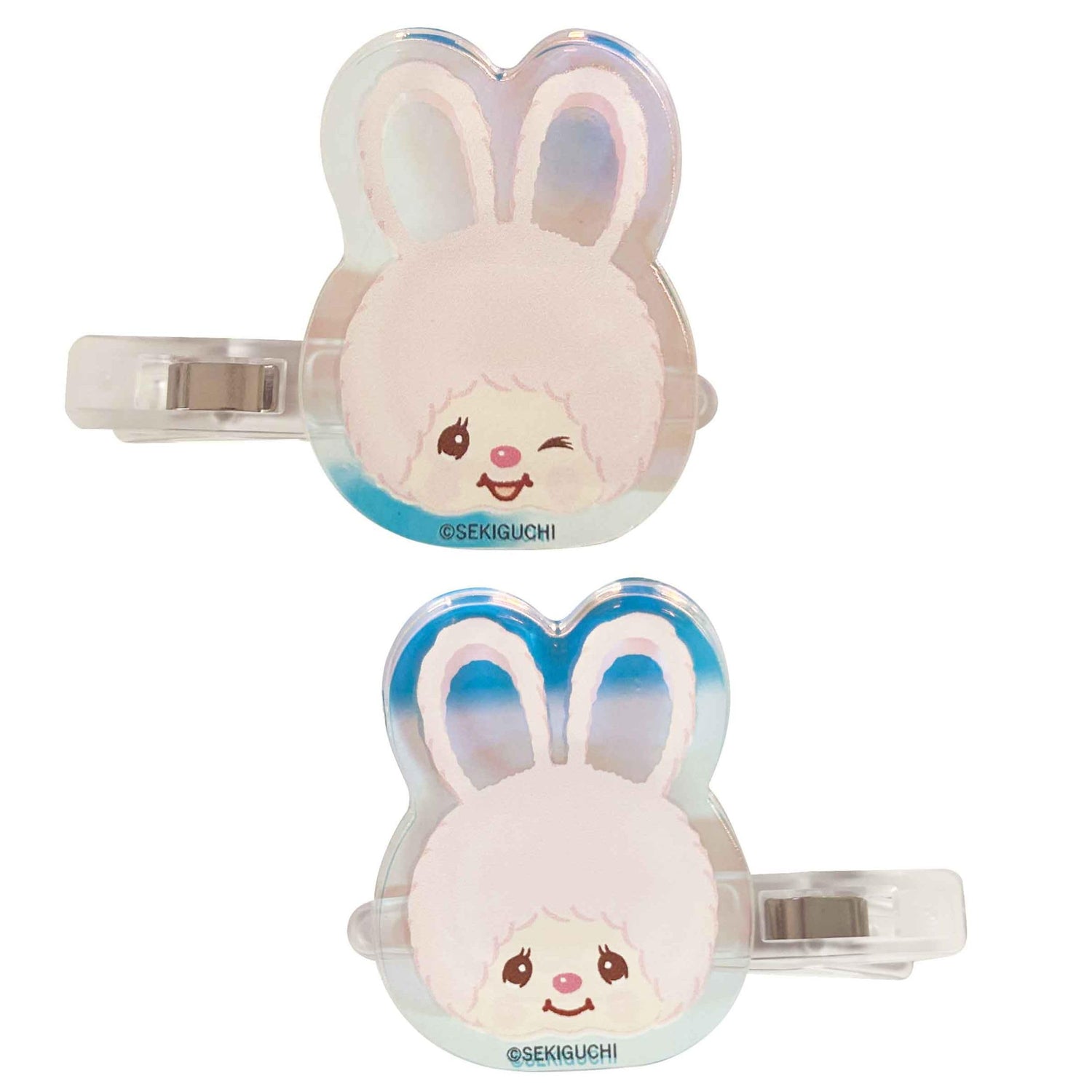 I Planning Monchhichi Aurora Acrylic Hair Clip 40mm x 40mm