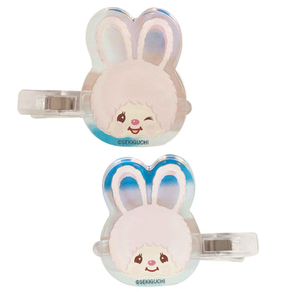 I Planning Monchhichi Aurora Acrylic Hair Clip 40mm x 40mm