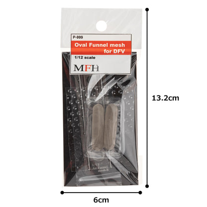 Model Factory Hiro Oval Funnel Mesh for 1/12 Scale DFV Engine