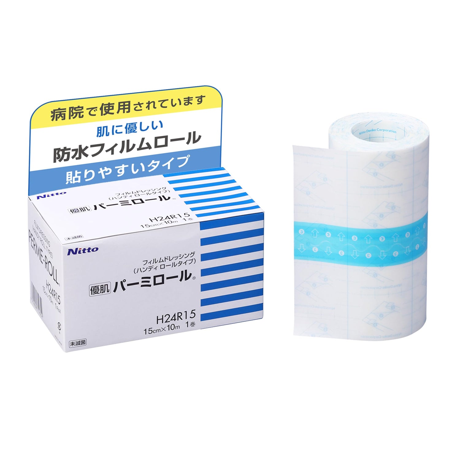 Nitoms Handy Roll Waterproof Film 15cm x 10m for Gentle Skin Care
