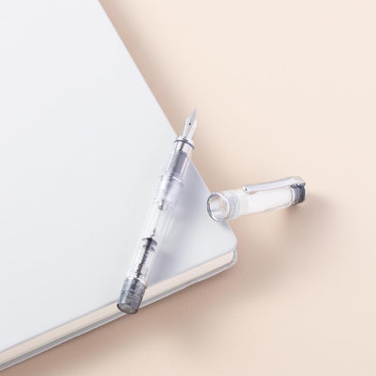 PILOT PreRa Calligraphy Fountain Pen Transparent Black