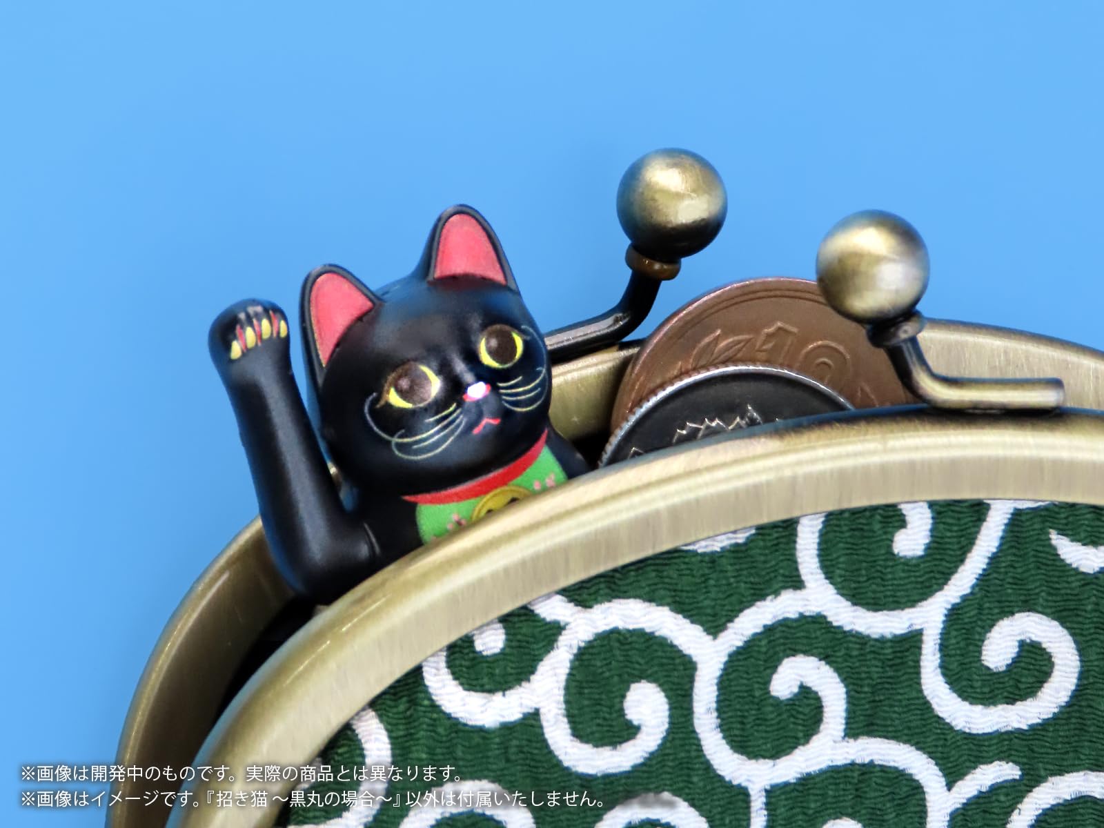 MIC DI-GI Prepainted Plastic Model Lucky Cat Black Round Edition