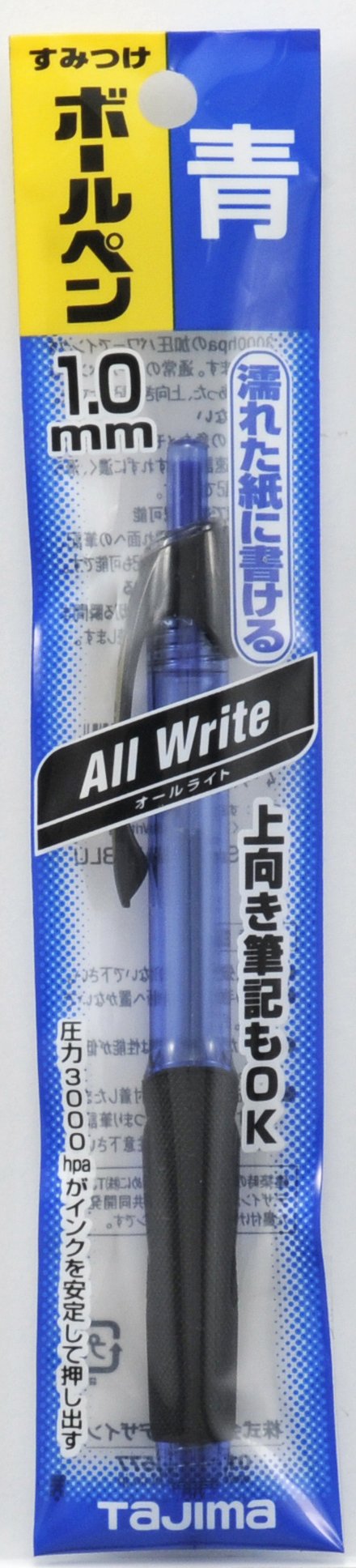 Tajima All Write Ballpoint Pen 1.0mm Blue Ink