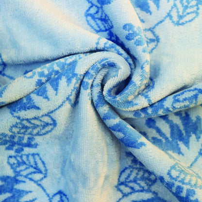 Marushin Face Towel Moomin Quilted Blue 100% Organic Cotton