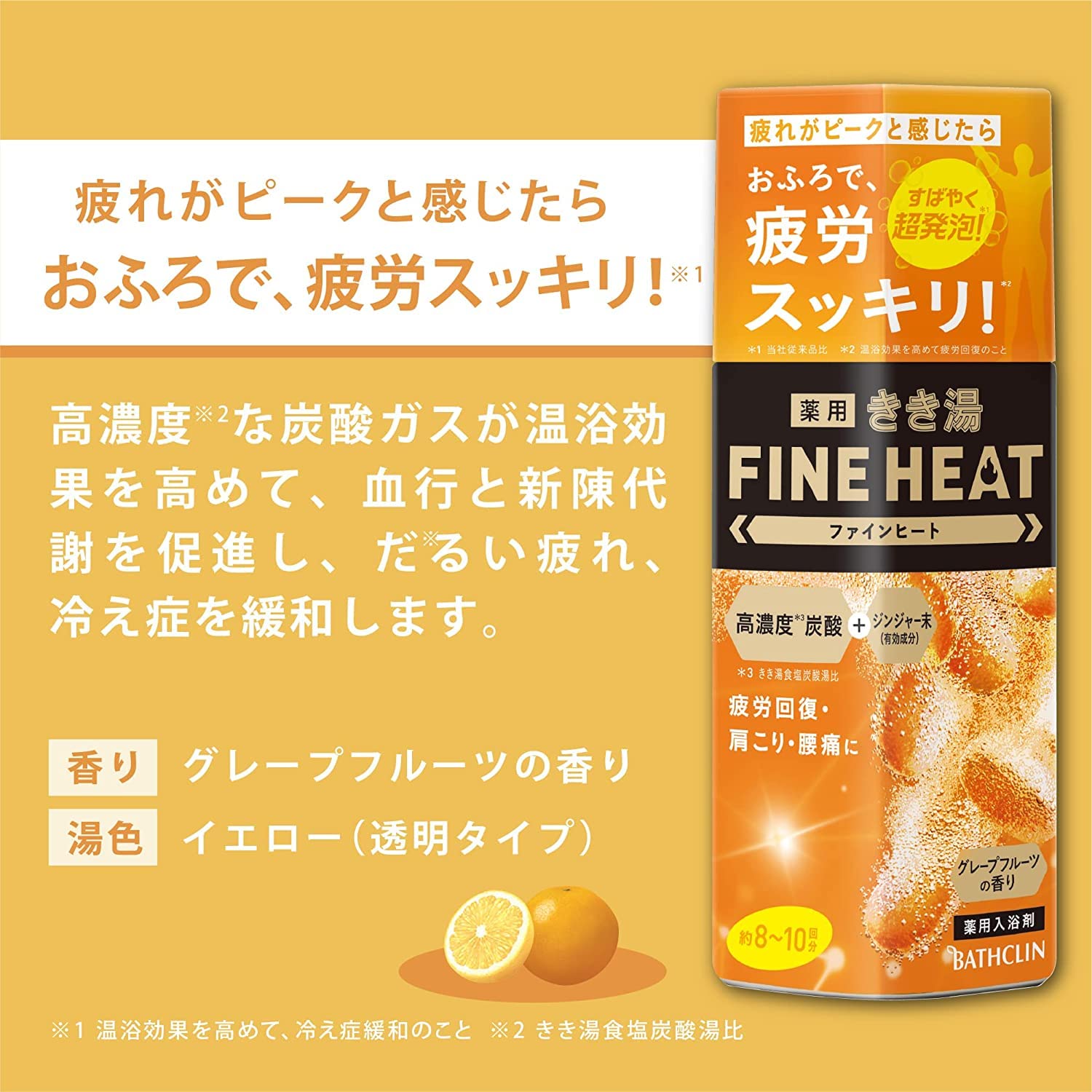 Kikiyu Fine Heat Grapefruit Bath Soak Refill Set 2 Packs