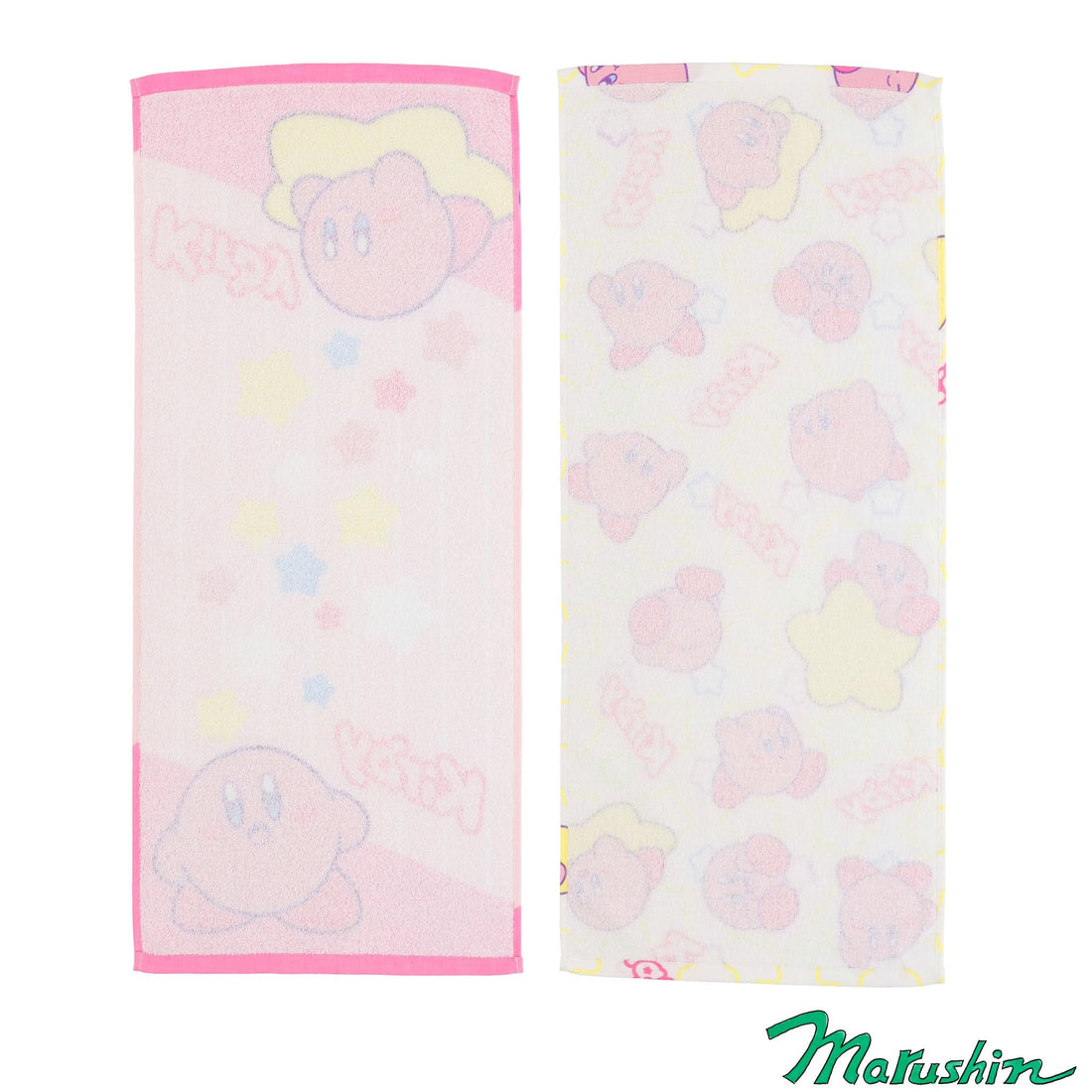 Marushin Face Towels 2-Piece Set, Nintendo Kirby Star Parade 4585037500