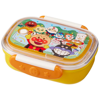 LEC Anpanman Antibacterial Lockable Bento Box 280mL Yellow