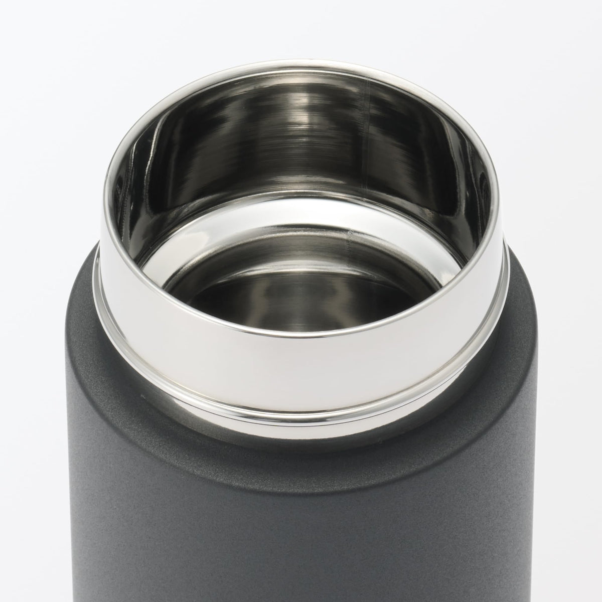 MUJI Vacuum Insulated Bottle Flat Type 350mL Black