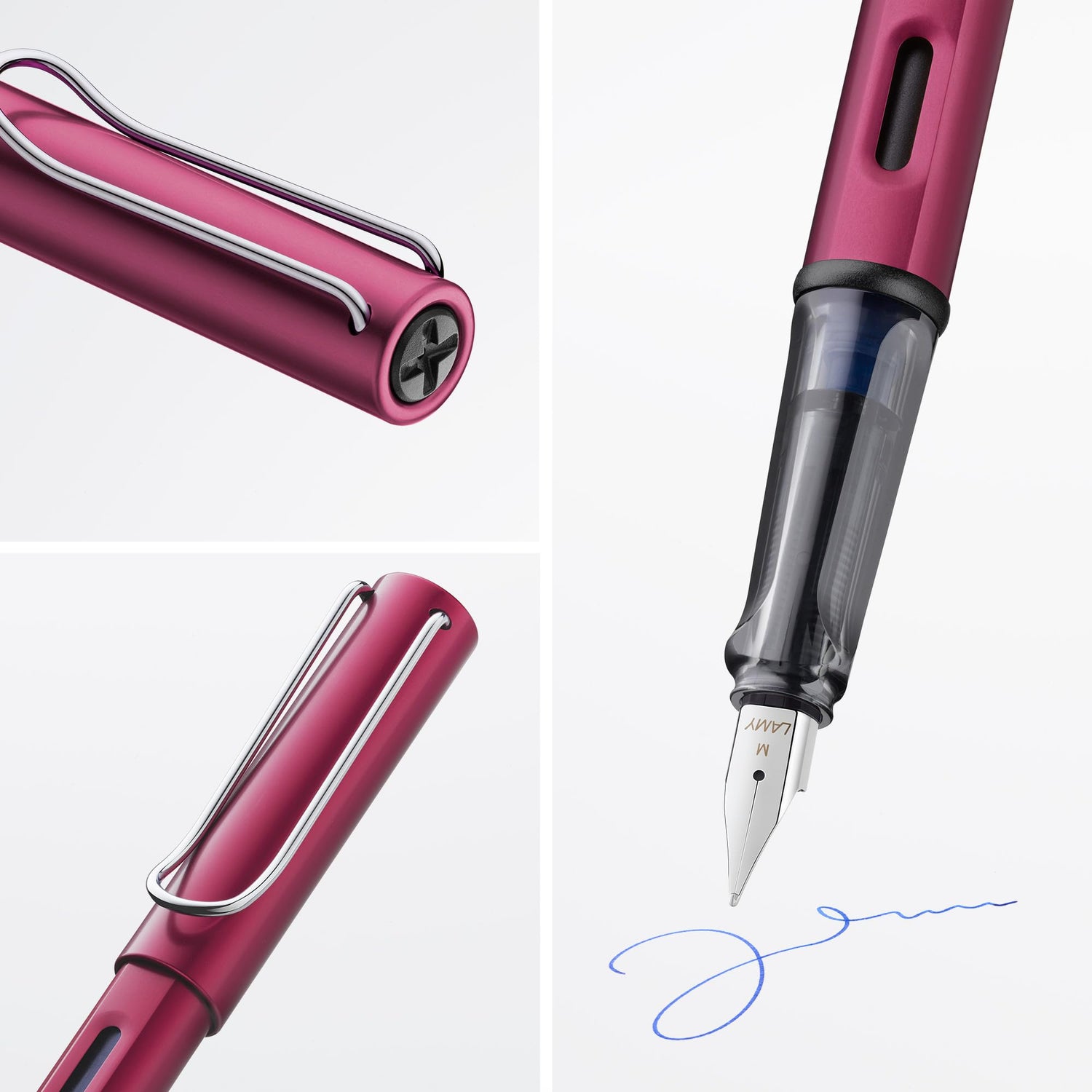 LAMY AL-star Fountain Pen in Black Purple with Ergonomic Grip