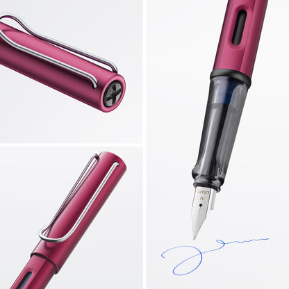 LAMY AL-star Fountain Pen in Black Purple with Ergonomic Grip