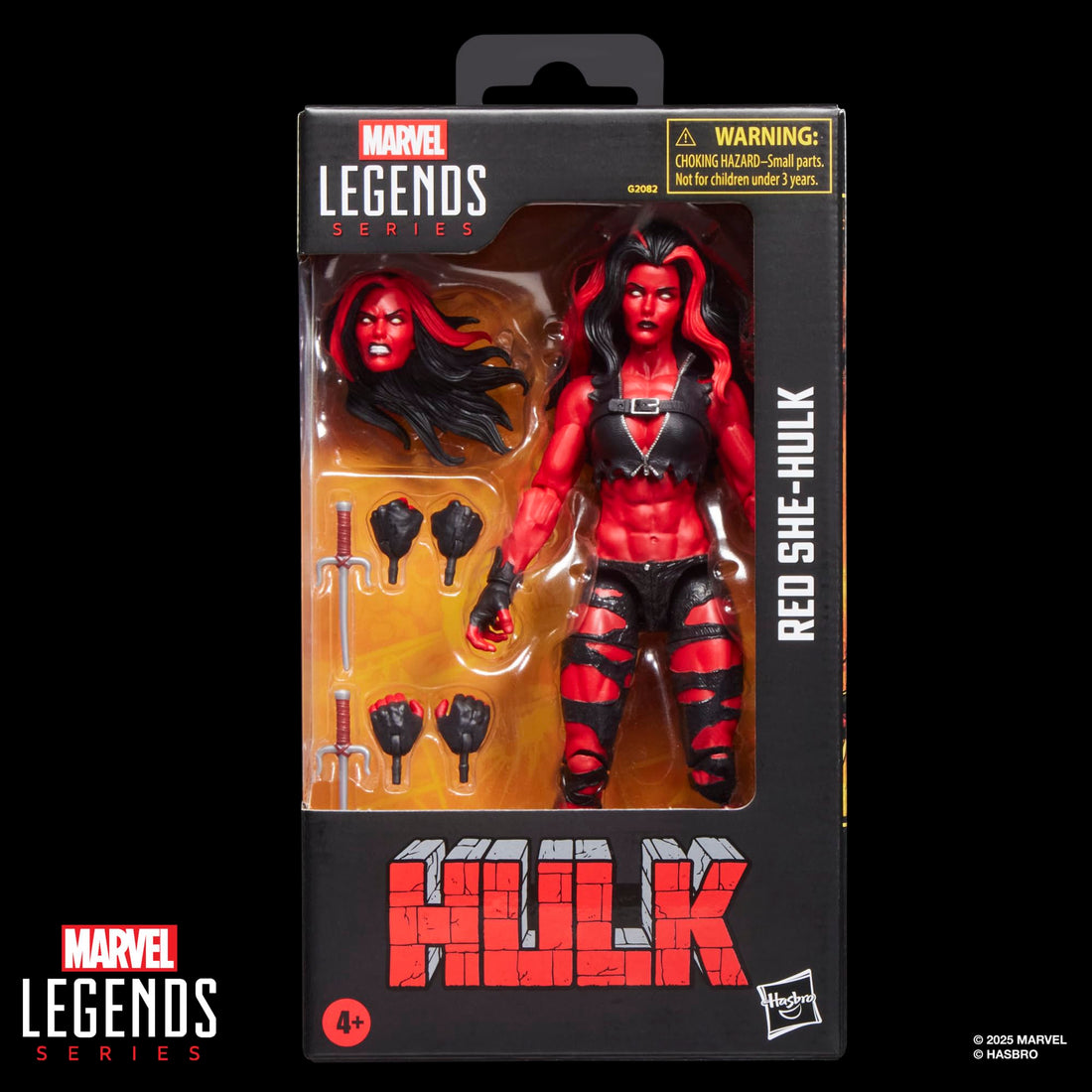 Hasbro Marvel Legends Series Red Hulk 6 Inch Action Figure