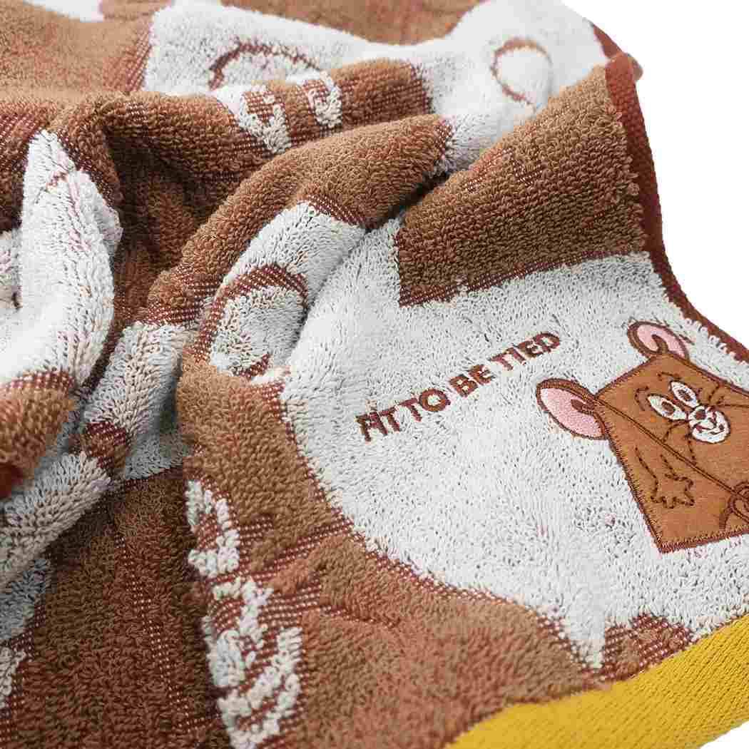 Marushin Face Towel Tom and Jerry Embroidered Antibacterial Cotton