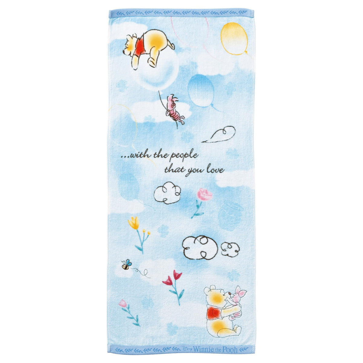 Marushin Disney Winnie the Pooh Face Towel Soft Cotton Embroidery