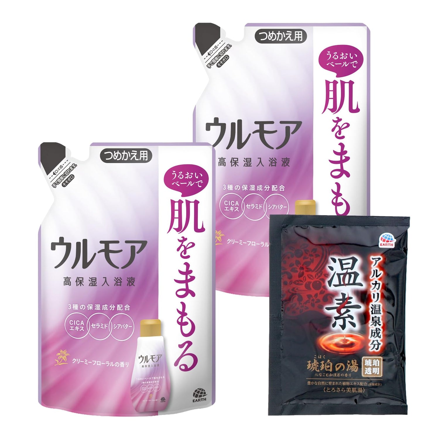 Urumoa Creamy Floral Bath Soak 480ml Refill Pack