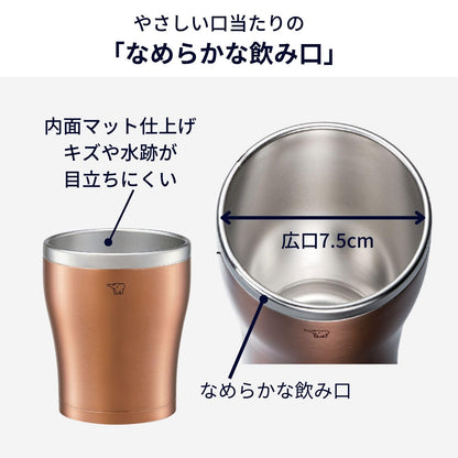 ZOJIRUSHI Stainless Steel Tumbler 300ml with Smooth Drinking Edge