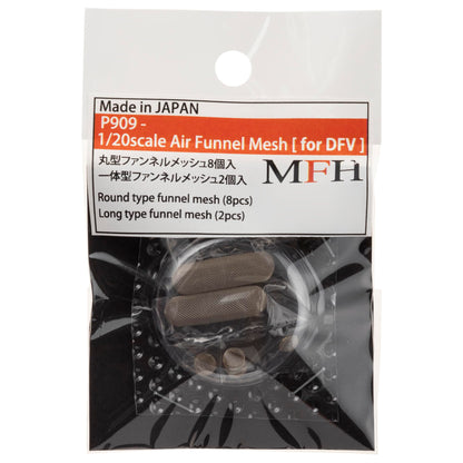 Model Factory Hiro Air Funnel Mesh Parts Set for 1/20 Scale DFV Engine