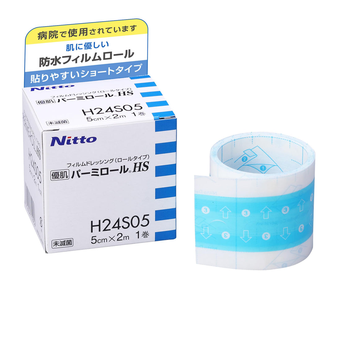 Nitoms Skin-Friendly Waterproof Film Roll 5cm x 2m for Easy Application