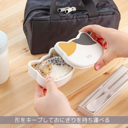 OSK Onigiri Case Cat Shape for Easy Rice Ball Making White