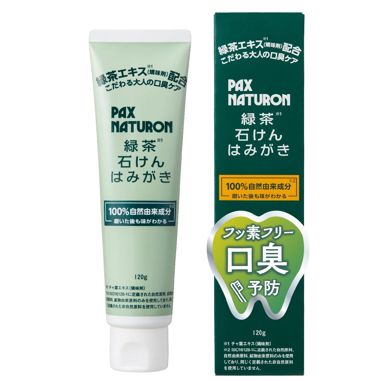 PAX NATURON Green Tea Toothpaste 120g for Gentle Oral Care