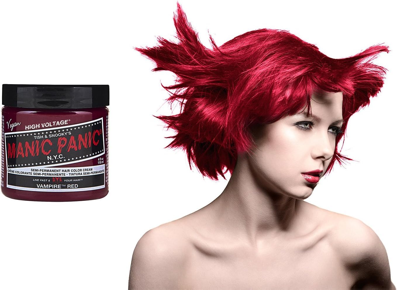 manic panic Color Cream Vampire Red 4oz